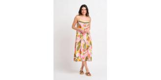 One Off Joblot of 9 Ladies Brakeburn Tropical Palm Strappy Dress