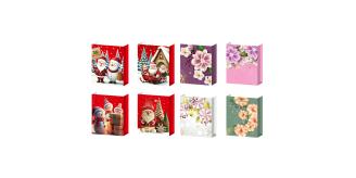 100pcs-Christmas Theme Premium Gift Paper Tote Carry Bags Mixed - Size 43x55x15cm XLarge|GCBag008-XLarge-100pcs|UK seller