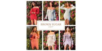 One Off Joblot of 226 Mixed Brown Sugar Wear Ruched Adjustable Sun Dresses