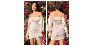 One Off Job Lot of 27 Brown Sugar Wear White & Orange Floral Dress