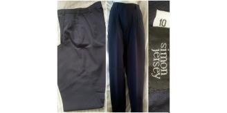 17 Pieces Navy Trousers Sz 10 Leg 32"