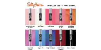 60pcs Sally Hanson TWO Miracle Gel Nail Polish - 10 shades| Bulk Buy