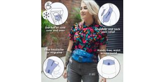 Hug Wearable Heatpacks:hot or cold reusable wraparound heatpacks, size adjustable