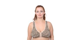 96 Assorted bras/colours COTTON front fastening bras