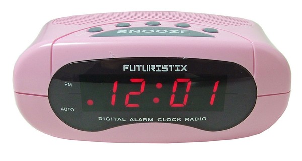 pink radio clock pink radio clock