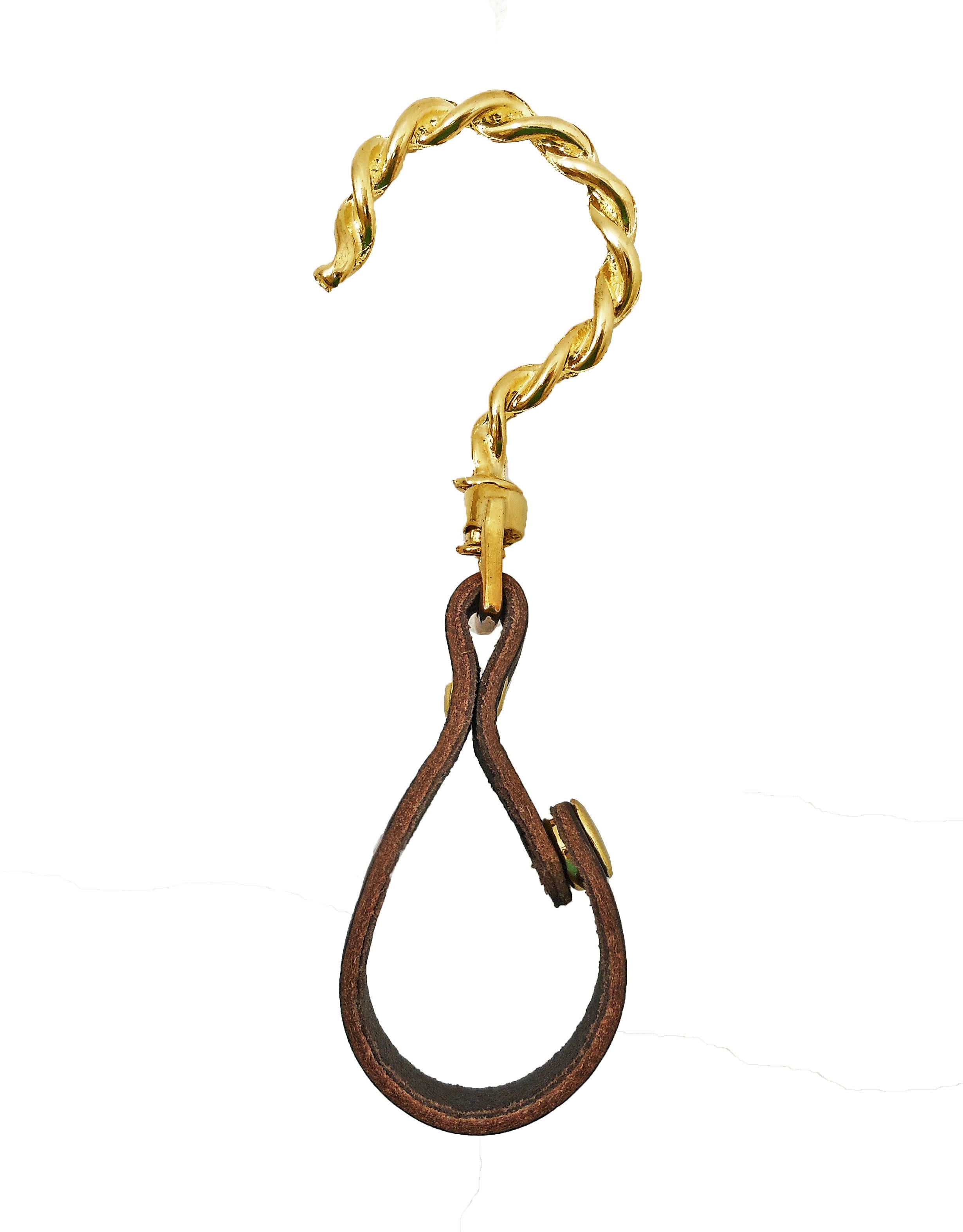 20 x Cycle Faux Leather Universal Hanging Hook Holders Joblot