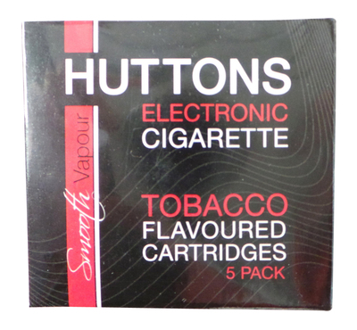 Joblot of 50 Huttons Low Nicotine Tobacco Flavour E-Cigarette Cartridge 5pks