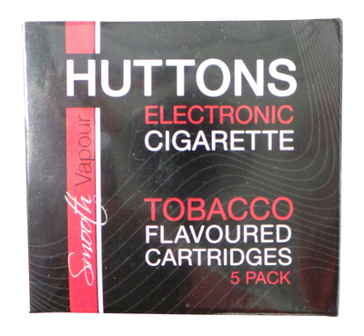 Joblot of 50 Huttons High Nicotine Tobacco Flavour E-Cigarette Cartridge 5pks