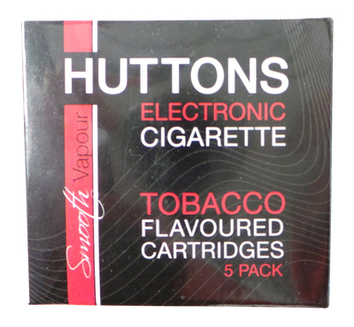 Joblot of 50 Huttons No Nicotine Tobacco Flavour E-Cigarette Cartridge 5pks