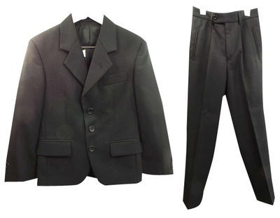 Wholesale Joblot of 4 Boys Varteks International Black Lounge Suits Ex Hire 300