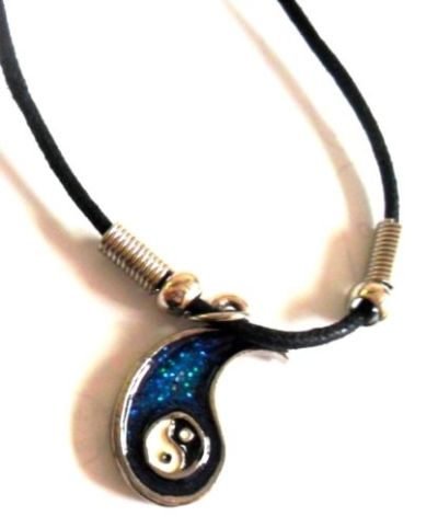 WHOLESALE x 96 Yin and Yang Pendant Cord Choker Necklace Festival Jewellery