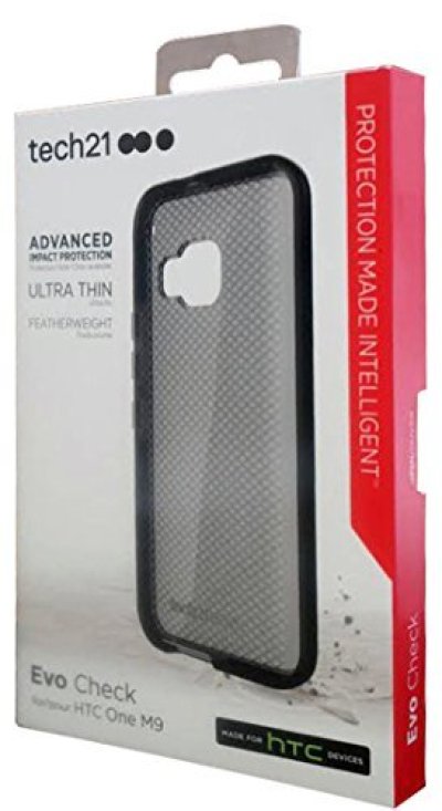 100 x Tech21 HTC One M9 Evo Check Impact Shield Shell Case Cover Black