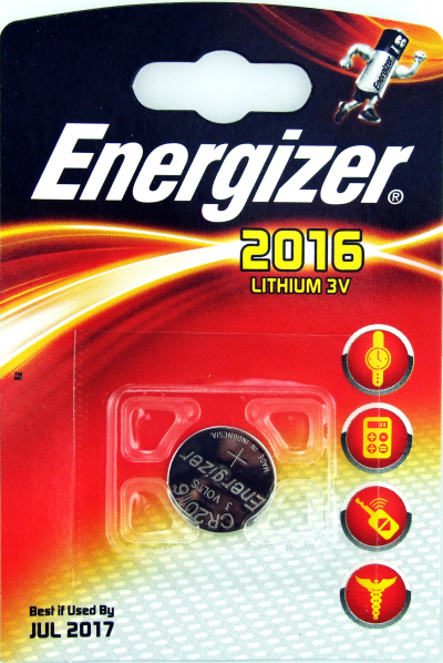 Energizer 2016 Lithium 3V Batttery Car Keys Fobs Card Reader