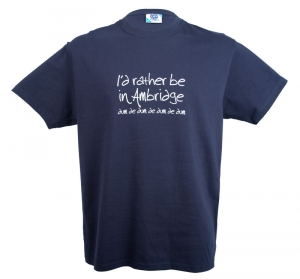 Wholesale Joblot of 10 Mens 'I'd Rather Be In Ambridge' Navy T-Shirts