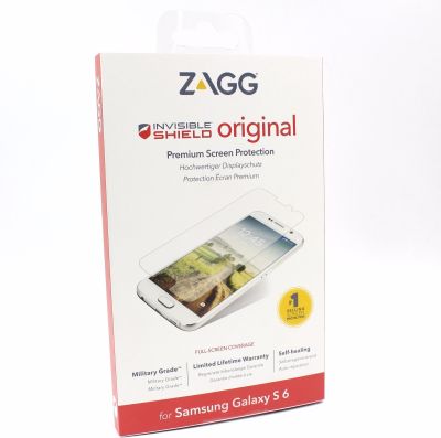 50 x Zagg InvisibleSHIELD Original Clear Screen Protector for Samsung Galaxy S6 GS6OWS-F00
