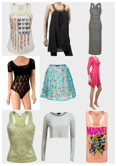 Joblot variety of ex-highstreet women's summer clothes- good range of sizes 6 - 20