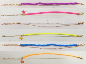 Joblot of 20 Shimla Assorted Bracelets Double Strand Bright Colours SH711-724
