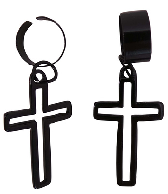Wholesale Joblot of 20 Ladies Designsix Black Cross Ear Cuffs