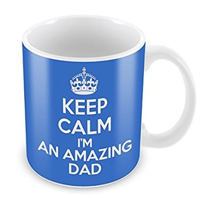 100 Keep Calm im an amazing dad mug BLUE