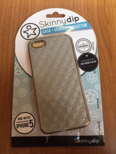 100 x Genuine Skinny Dip Champagne Quilt Bling Case Cover + Screen Protector For iPhone 5 5s SE