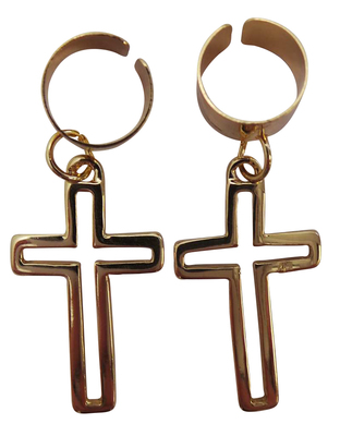Wholesale Joblot of 20 DesignSix Gold Cross Ear Cuffs