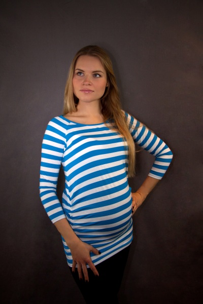 Striped maternity tops