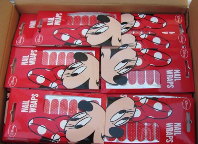 150 Packs of Genuine Disney Minnie mouse nail wraps