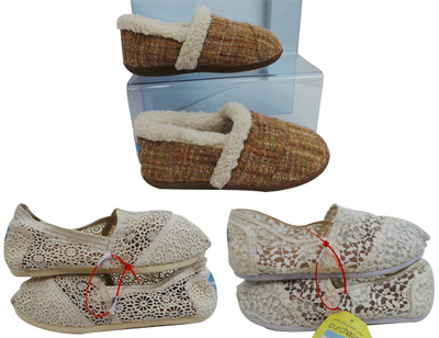 One Off Joblot of 3 TOMS Womens Alpargatas & Slippers Sizes 5-10