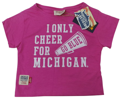Wholesale Joblot of 10 American Freshman I Only Cheer For Michigan Girls T-Shirt