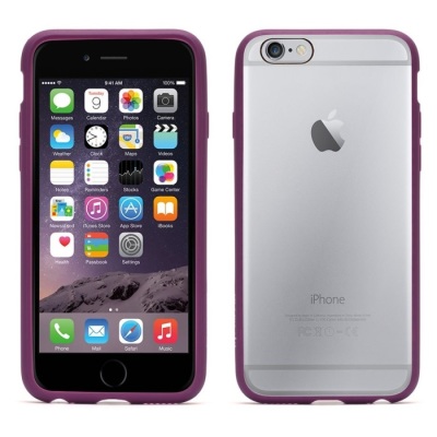 50 x Griffin iPhone 6S & 6 Reveal Thin Slim Case Cover & Screen Protector Clear Purple