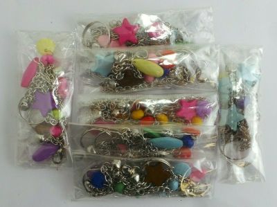 100 Bracelets With Two Or One Ring Chains Featuring Beads Inc Stars Wholesale