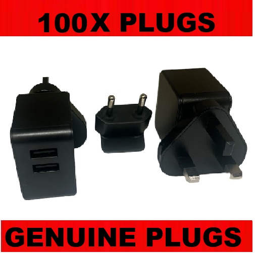 100 x compatible USB Charger plugs for iPhone Samsung HTC Amazon