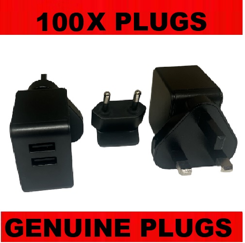 100 x compatible USB Charger Charging plugs for iPhone Samsung HTC Amazon