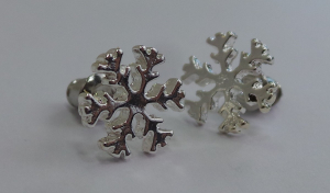 Wholesale Joblot of 20 POM Boutique Silver Plated Snowflake Earrings
