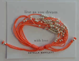 Wholesale Joblot of 10 Estella Bartlett Coral Pink/Silver Bracelets