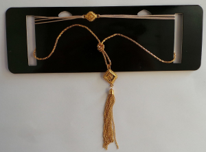 Wholesale Joblot of 30 DesignB London Choker & Tassel Pendant Gold 1084393