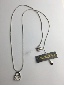 One Off Joblot Of 28 DesignSix London Silver 'Fowler' Lock Pendant Necklaces