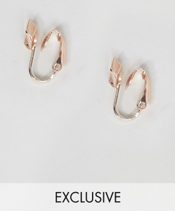 Wholesale Joblot of 30 DesignB Rose Gold Sleeper Earrings Clip On 1071618