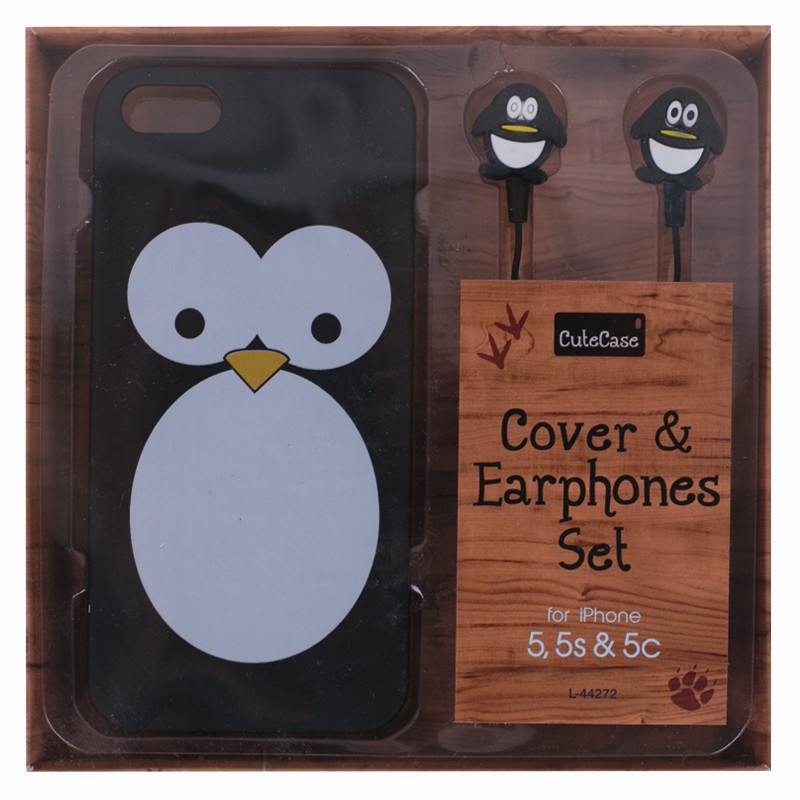 Phone case with matching earphones - CUTE case for iPhone 5 5s  - 96 cases