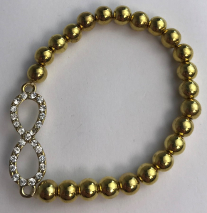 Wholesale Joblot of 10 Ladies Infinity Cubic Zirconia Crystals Bracelets