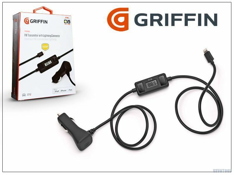 500 x Griffin iTrip Auto FM Transmitter With Lightning Connector Charger For iPhone iPad iPod (GA38632)