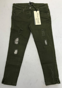 One Off Joblot of 6 Miss Grant Girls Distressed Sequin Jeans in Green