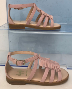 One Off Joblot of 3 IL Gufo Girls Pink Leather Tassel Fringe Sandals