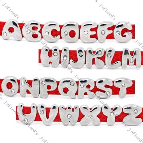 Wholesale Joblot Of 200 Alphabet A-Z Charms For Watch Strap Bracelets