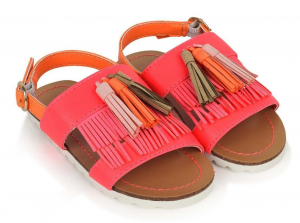 One Off Joblot of 3 Billieblush Girls Neon Pink Tassel Sandals Sizes 12.5 - 2