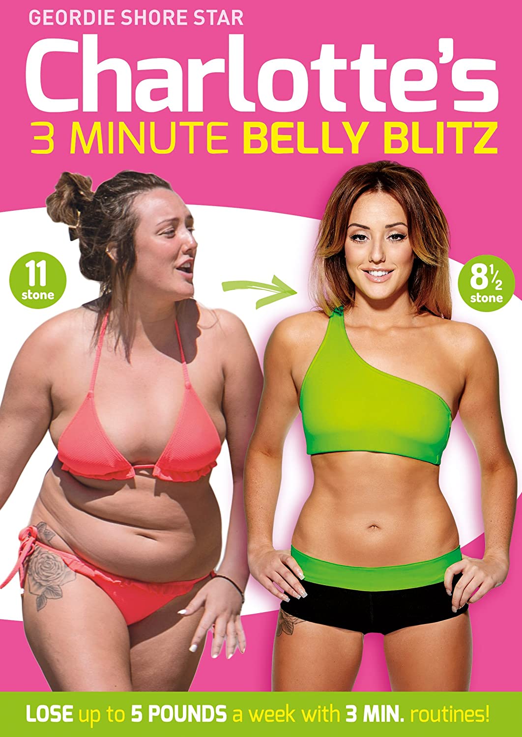 500 x Charlotte Crosby 3 Minute Belly Blitz DVD