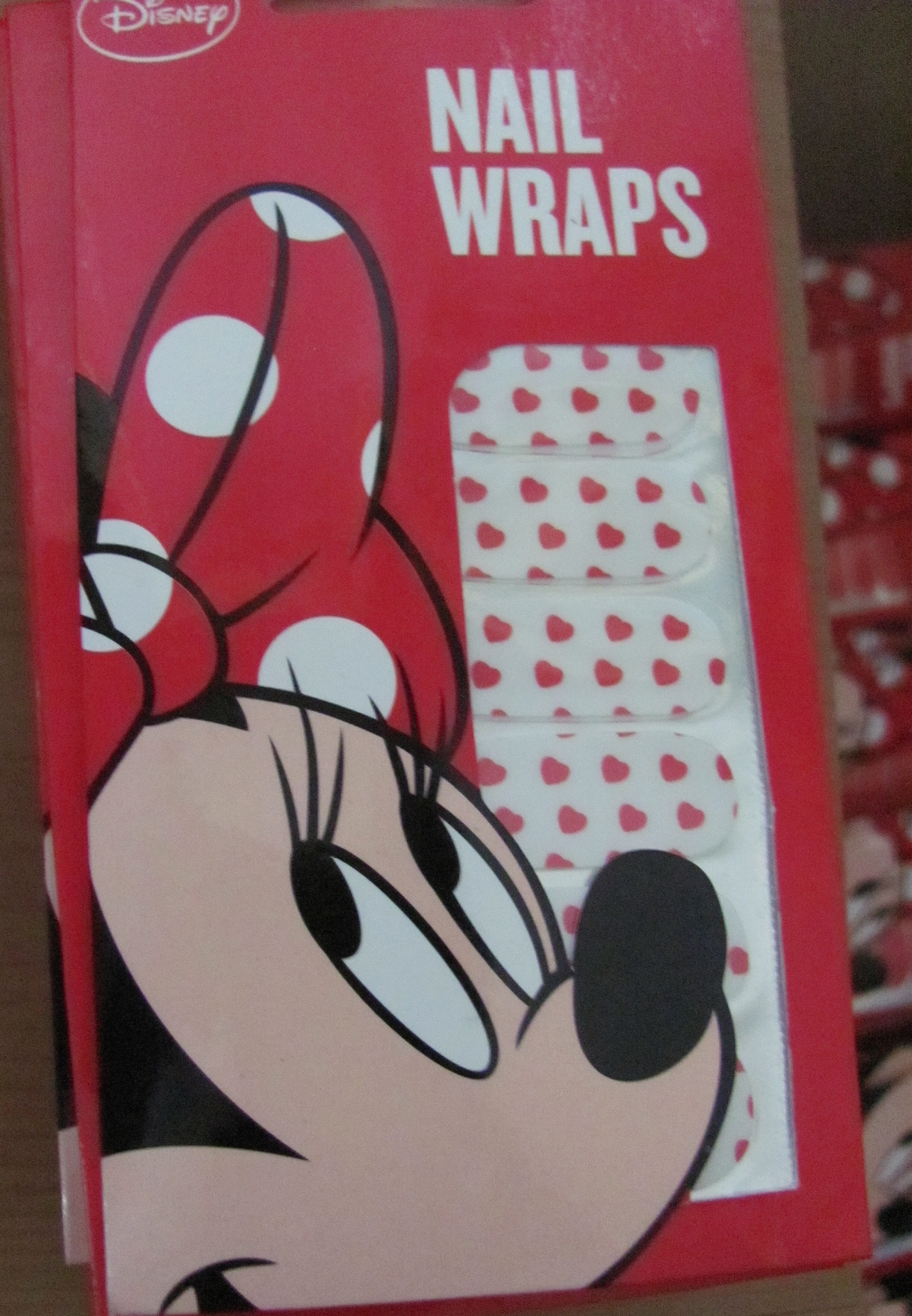 150 Packets of White Minnie mouse Nail wraps. False nails. Genuine Disney