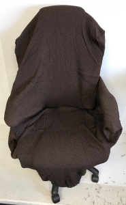 One Off Joblot of 28 Brown Elasticated Textured Arm Chair Covers