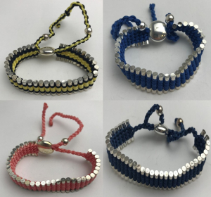 Wholesale Joblot of 20 Unisex Woven Cord Adjustable Bead Bracelets