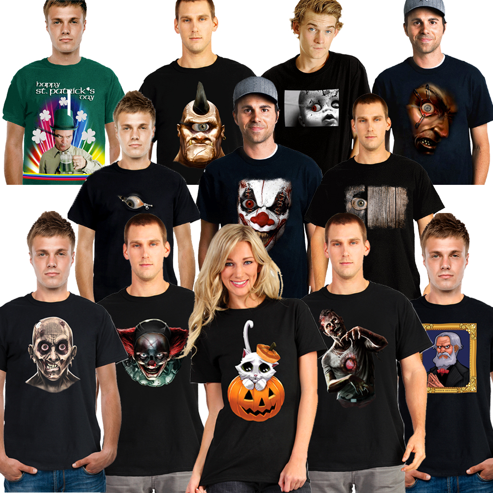 Digital Dudz Moving Animation T-shirts Kids and Adults Unisex Oryginal halloween Costume